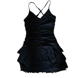 Wild Fable Black ruffle dress